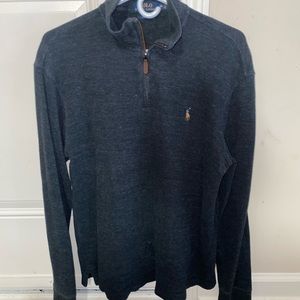 Polo Ralph Lauren Black Quarter Zip Sweater